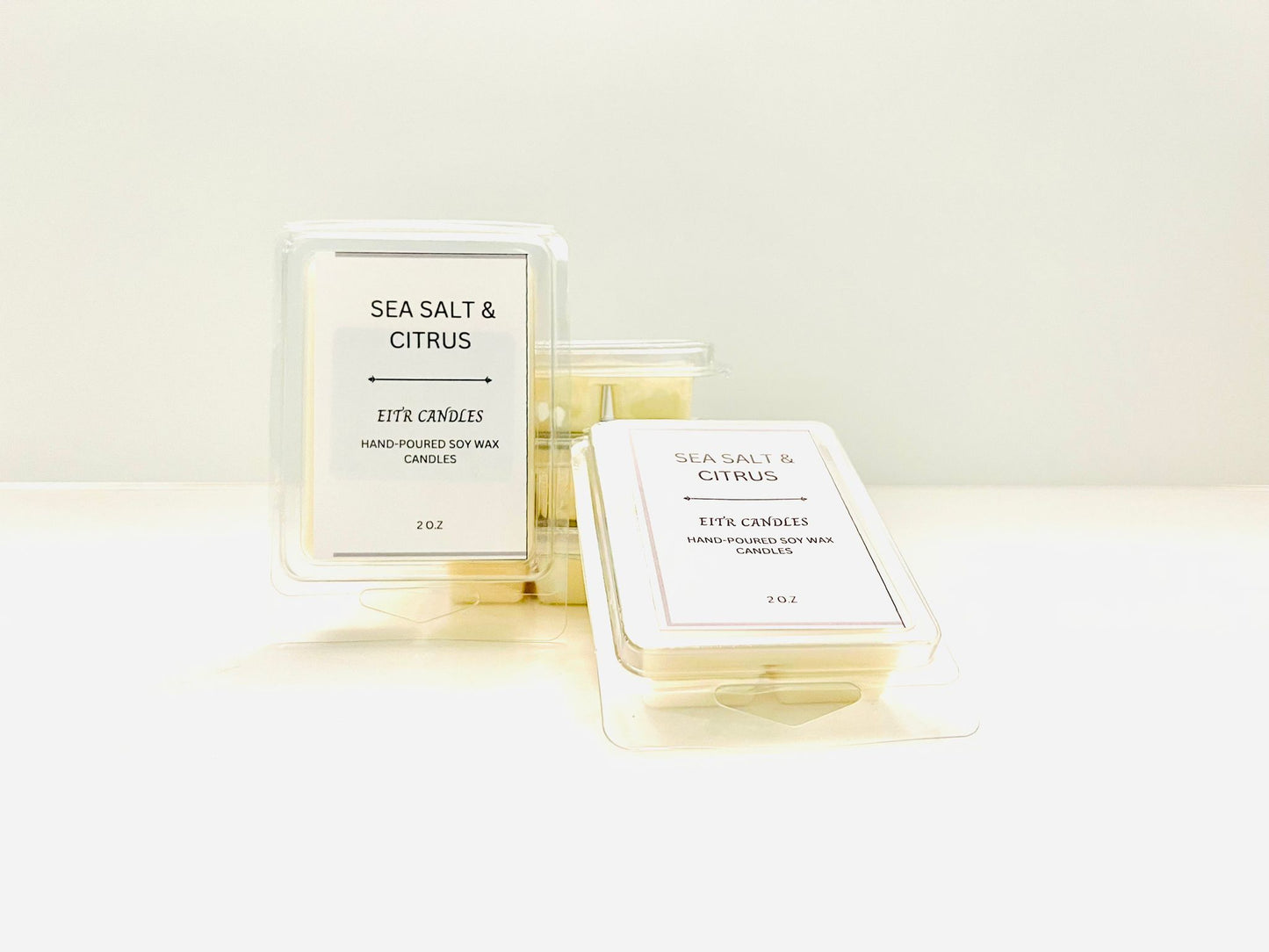 Sea Salt & Citrus Scented Wax Melts | Sea Salt Orchid Citrus Bliss | 2 oz Scented Melts