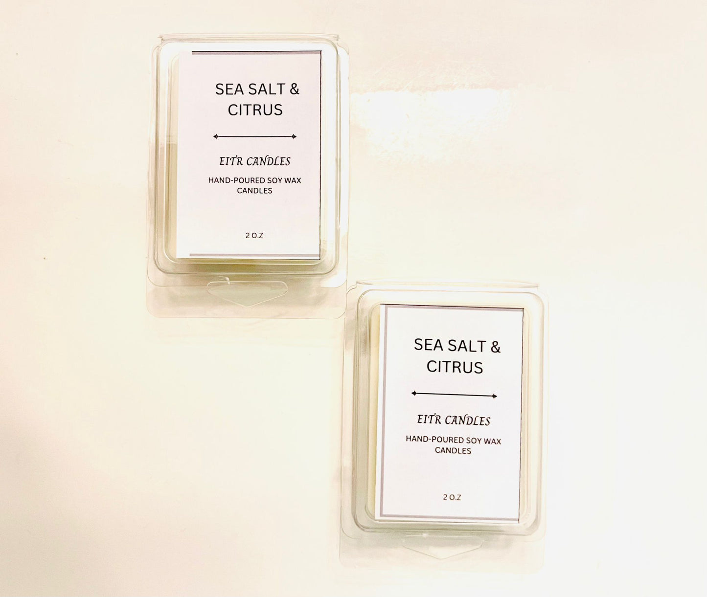 Sea Salt & Citrus Scented Wax Melts | Sea Salt Orchid Citrus Bliss | 2 oz Scented Melts