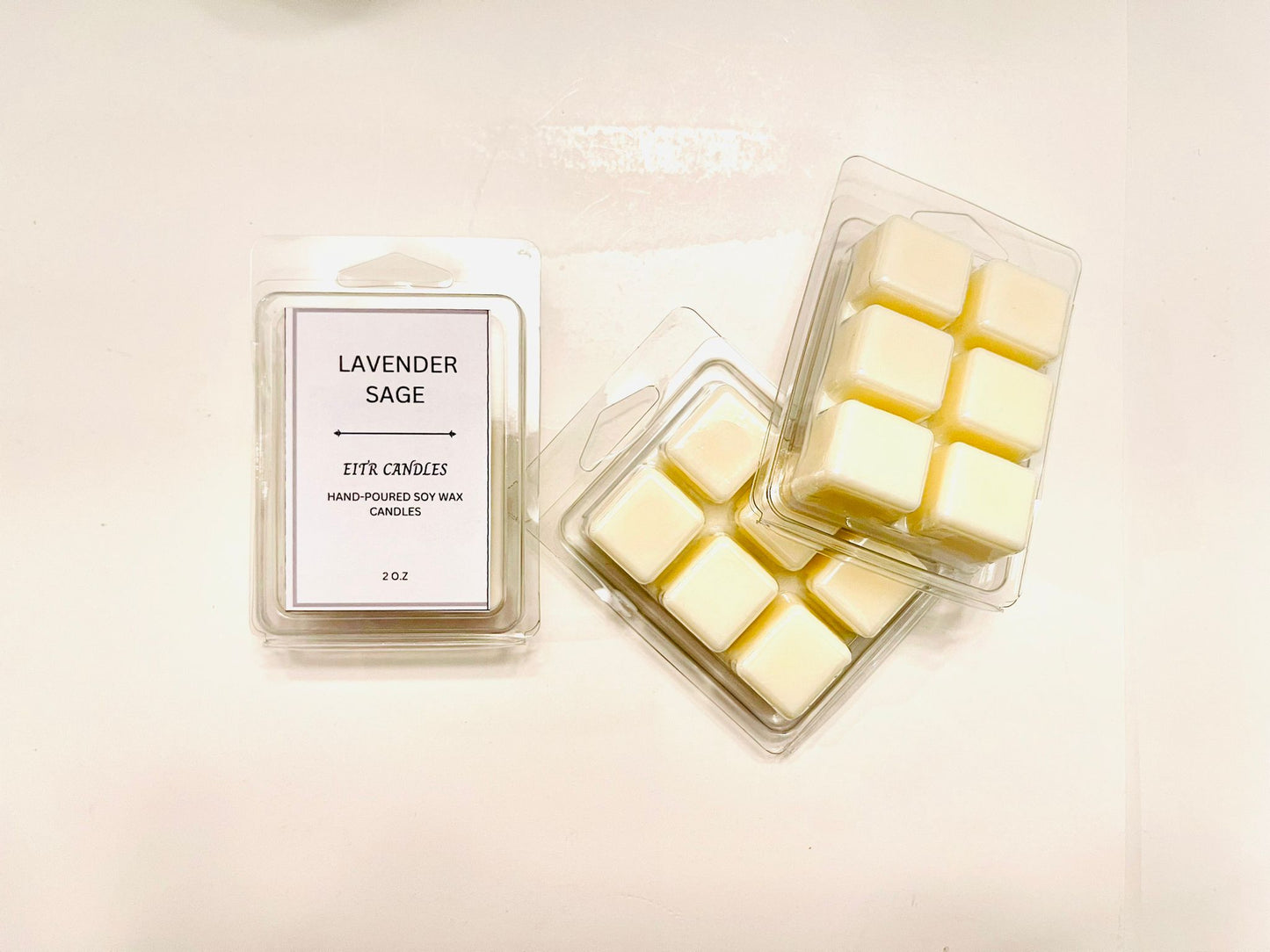 Lavender Sage Scented Wax Melts | Lavender, Cucumber and Sage | 2 oz Wax Melts