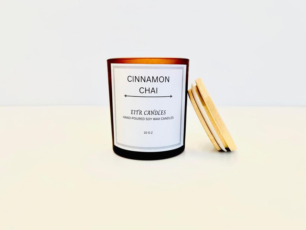 Cinnamon Chai Scented Candle | Cardamom and Cinnamon | 10 oz Candle